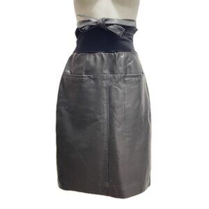 Sea New York lamb leather skirt